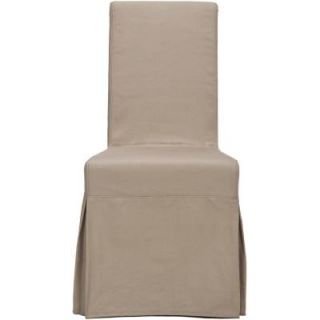 Safavieh Adrianna Ecru Birchwood Cotton Slipcover Chair (Set of 2) MCR4521A SET2