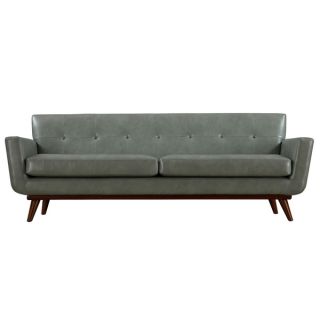 Lyon Smoke Grey Leather Sofa   16596864   Shopping