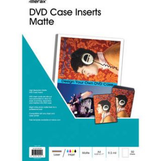 Merit Line Matte Insert for DVD Case   50 Sheets 161006