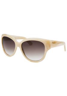 Women's Square White and Horn Sunglasses