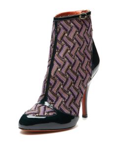 Patent Trim Bootie by Missoni Shoes