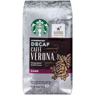 Starbucks Caffe Verona Decaf Ground Coffee, 12 oz