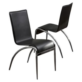Kensington Black Modern Chairs   Black (Set of 2)   Christopher Knight