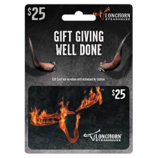 Pre paid Dining Card Longhorn Steakhouse 25 $25 Longhorn Steakhouse