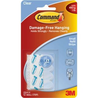 Command Clear Small Refill Strips, 12 Strips, 17024CLR