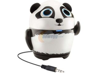 GOgroove Groove Pal Panda Portable Kid's Speaker with Rechargeable Battery and 3.5mm AUX Cable for Smartphones, Tablets, Laptops, Desktops,  Players, Handheld Gaming Consoles and More