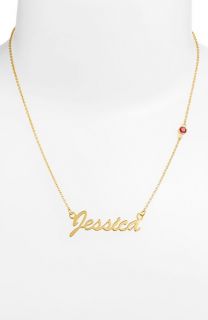 Argento Vivo Birthstone & Personalized Nameplate Pendant Necklace ( Online Exclusive)