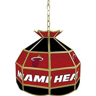 Trademark Global 16 Tiffany Lamp, Miami Heat NBA