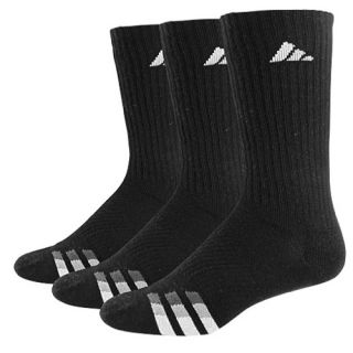 adidas 3 Stripe 3 Pack Crew Socks   Mens   Training   Accessories   Black/White