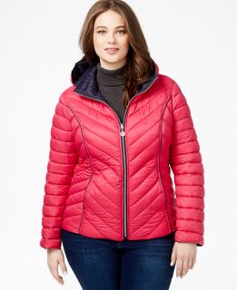 Nautica Plus Size Reversible Packable Puffer Coat   Coats   Women