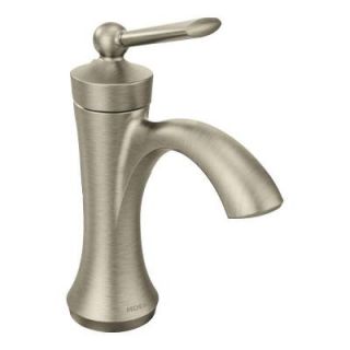 MOEN Wynford Single Hole 1 Handle High Arc Bathroom Faucet in Brushed Nickel 4500BN