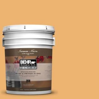 BEHR Premium Plus Ultra 5 gal. #PPU6 3 Sunburst Flat/Matte Interior Paint 175405