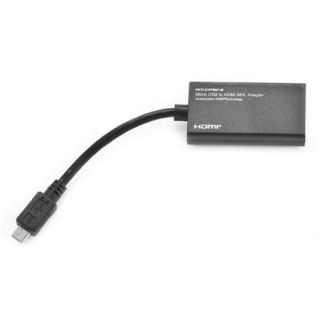 Micro USB to HDMI MHL Adapter   Black