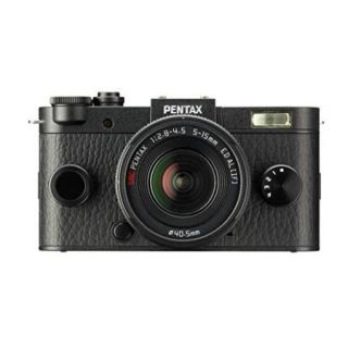 Pentax Qs 1 12.4 Megapixel Mirrorless Camera [body With Lens Kit]   5 Mm   15 Mm   Black   3" Lcd   169   3x Optical Zoom   Optical [is]   4000 X 3000 Image   1920 X 1080 Video   Hdmi   Hd (6074_2)