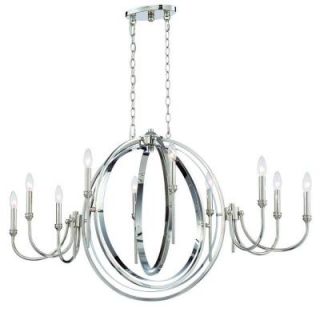 Rondure Collection 10 Light Polished Nickel Chandelier WI976028