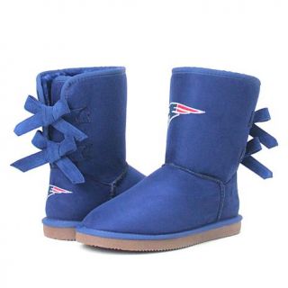Officially Licensed NFL For Her The Patron Faux Fur Lined Pull On Boot   Patrio   7779619