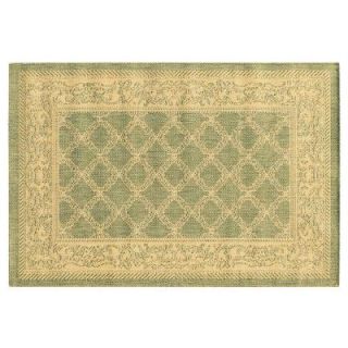 Home Decorators Collection Entwined Natural and Green 3 ft. 9 in. x 5 ft. 5 in. Area Rug 3410130640