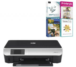HP Envy 5535 All in One Wireless Touch Printer w/ USB Cable &Software —