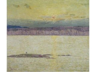 Sunset Ironbound Island:  Mount Desert, Maine, ca. 1896, Frederick Childe Hassam (1859 1935 American), White House,