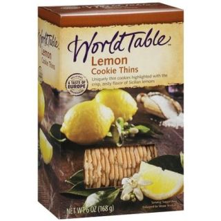 World Table Lemon Cookie Thins, 6 oz