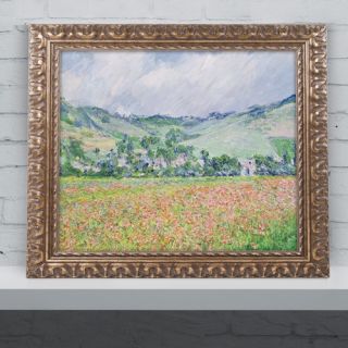 The Poppy Field near Giverny by Claude Monet Framed Painting Print