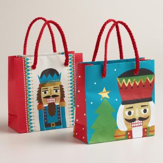 Mini Nutcracker Gift Bags, Set of 2