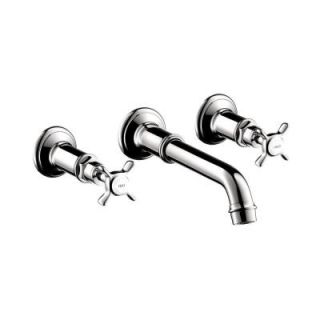 Hansgrohe Axor Montreux Wall Mount 2 Handle Bathroom Faucet in Chrome 16532001