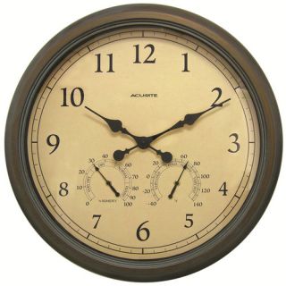 Chaney AcuRite Oversized 24 Outdoor Clock Combo