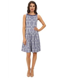 Adrianna Papell Release Pleat Fit and Flare Dress