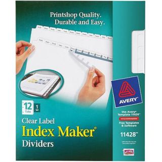 Avery Index Maker Clear Label Dividers