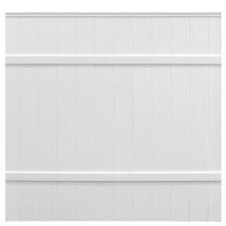 Veranda 6 ft. H x 6 ft. W White Vinyl Windham Fence Panel 73002103