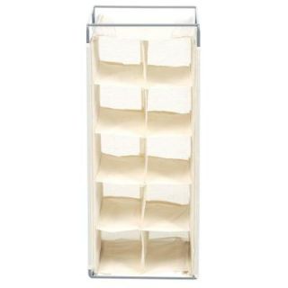 Honey Can Do 10 Pair Hanging Shoe Rack in Natural SHO 01656