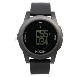 Nixon Mens The Delta Gray Stainless Steel and Nylon Compass Watch