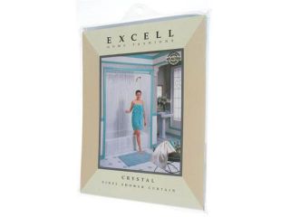 Excell Crystal Vinyl Shower Curtain  1ME 40O 649 960