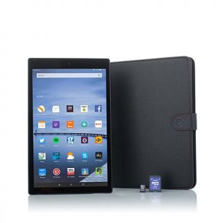  Fire HD 10" Quad Core Tablet Powered by Kindle with Folio Case, 16GB Mem   8130441