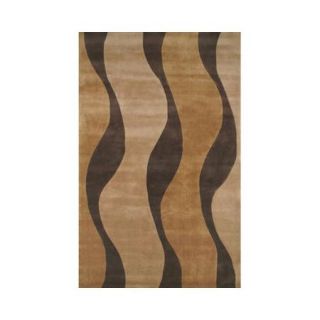 American Home Rug Co. Casual Contemporary Gold / Brown Windsong Area Rug