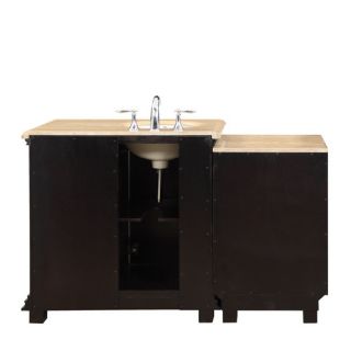 Silkroad Exclusive 56 Single Bathroom Modular Vanity Set with Sink on