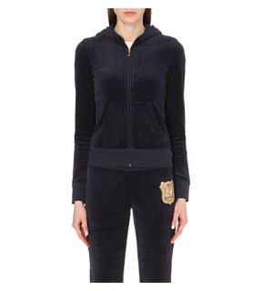 JUICY COUTURE   Medallion logo velour hoody