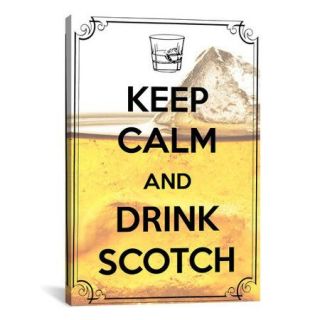 iCanvas Keep Calm and Drink Scotch Textual Art on Canvas