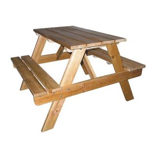 Ore International Indoor Outdoor Picnic Table   Natural