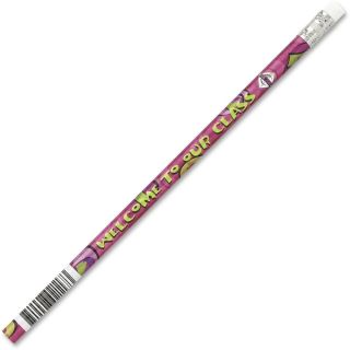 Moon Products Decorated Wood Pencil, Welcome To Our Class, HB #2, Red