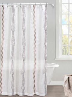 Kettering Braid Embroidered Shower Curtain by Duck River