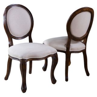 Woodridge Fabric Side Chair Wood/Multiple Colors (Set of 2