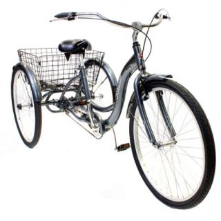 26" Schwinn Meridian Adult Tricycle, Silver