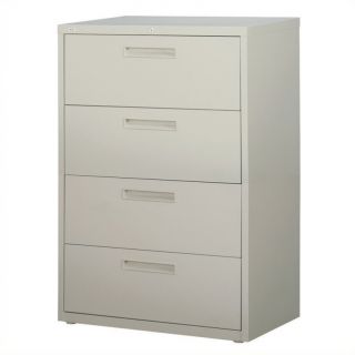 Hirsh Industries 5000 Series 4 Drawer Lateral File Cabinet in Gray   15053