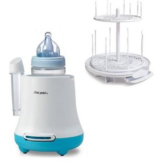 The First Years Bottle Warmer and Drying Rack Bundle