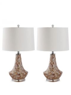 Pair of Kobe Shell Table Lamps  by Safavieh