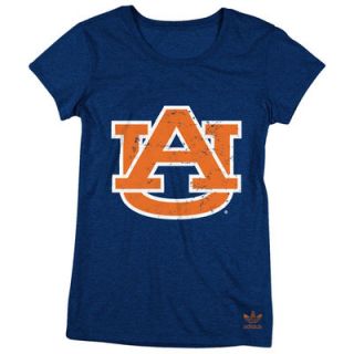 adidas Auburn Tigers Womens Navy Blue Heathered Better Logo T Shirt