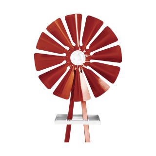 Outdoor Water Solutions Backyard Windmill — Red and White, 8ft.3in.H, Model# BYW0059  Lawn Ornaments, Planters   Fountains
