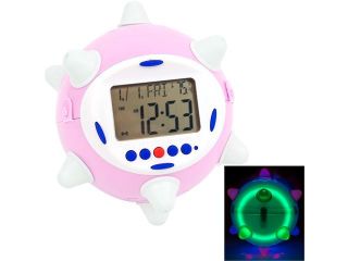 Revolutionary Jump Clock   Bounces, Lights Up & Sings   Pink